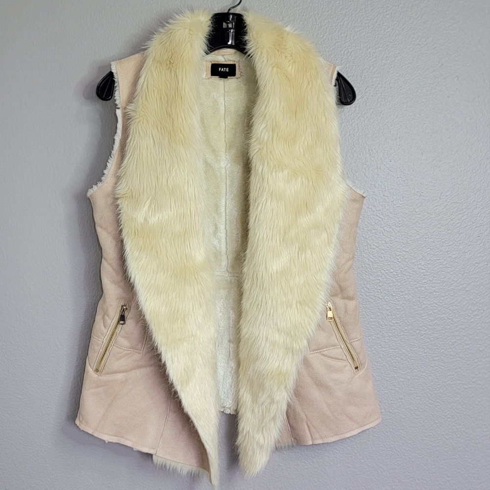 FATE FUR  OPEN VEST/SIZE L